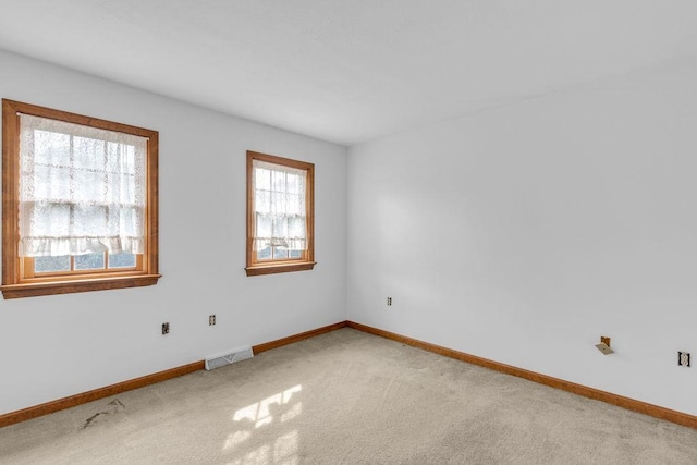 view of carpeted empty room