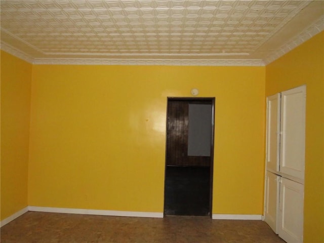 view of spare room