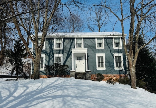 view of colonial home