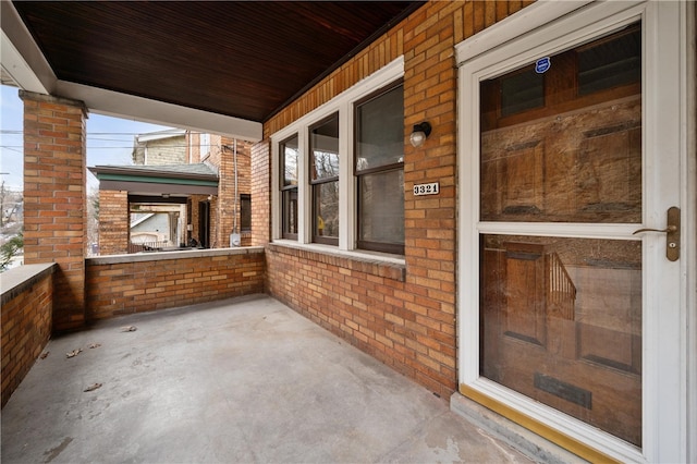 view of patio / terrace featuring a porch