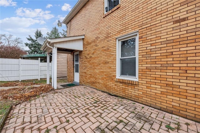 exterior space with a patio