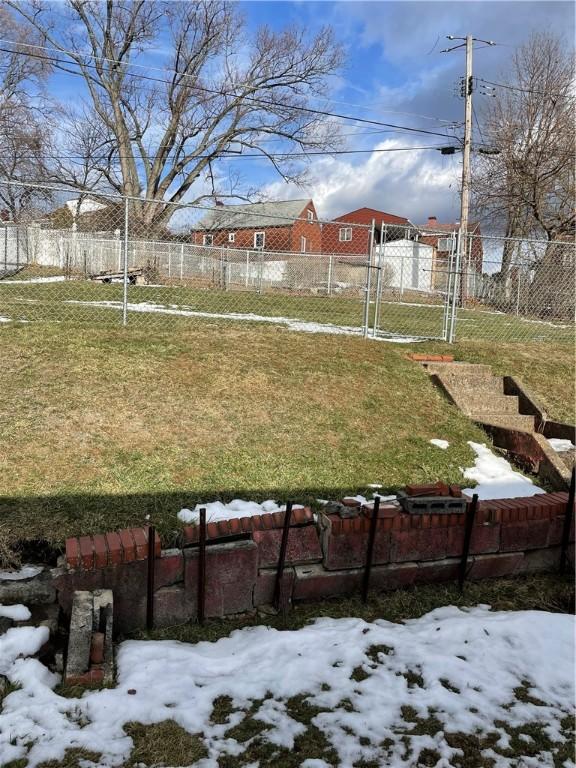 view of snowy yard