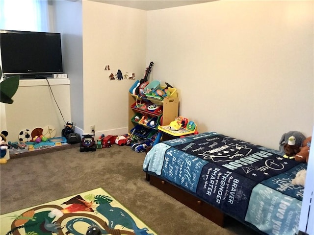 bedroom featuring carpet floors