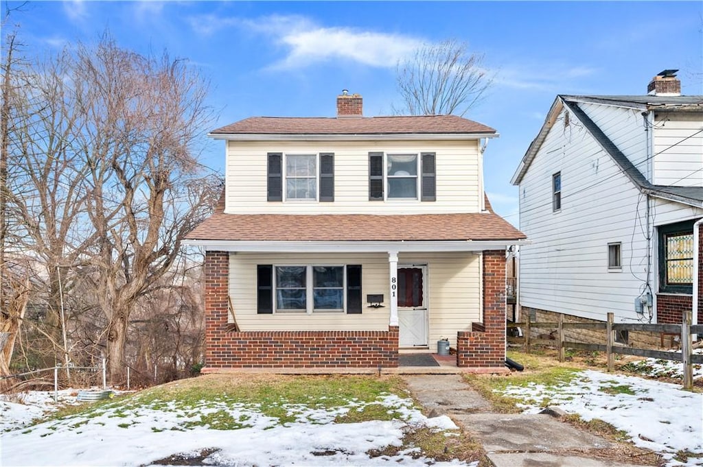 view of front of home