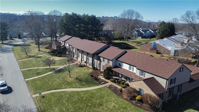 birds eye view of property featuring a residential view