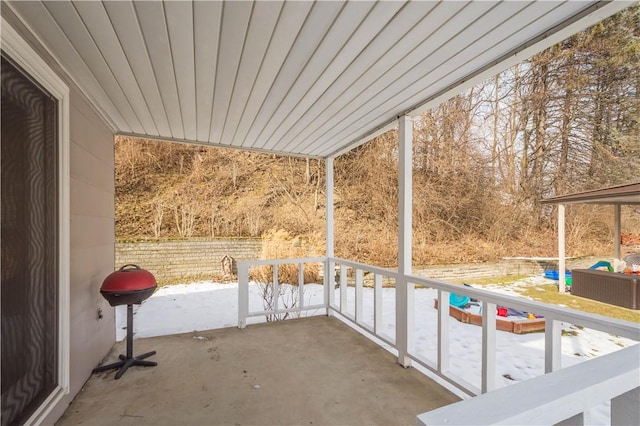 exterior space with grilling area