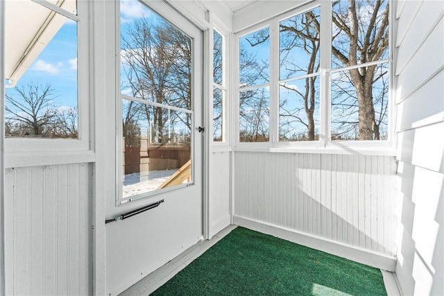 doorway featuring a wealth of natural light