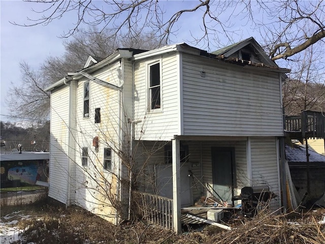 view of back of property