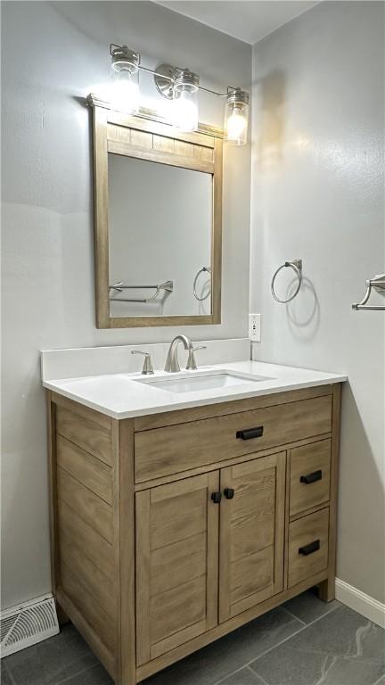 bathroom featuring vanity