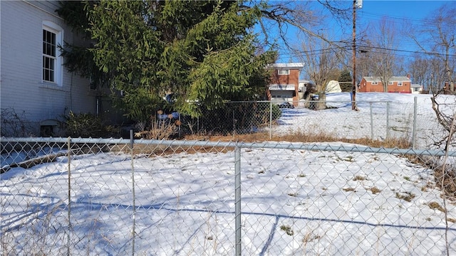 view of snowy yard