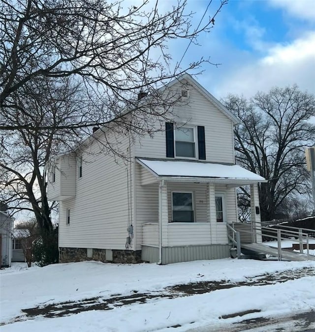 view of front of house with a porch