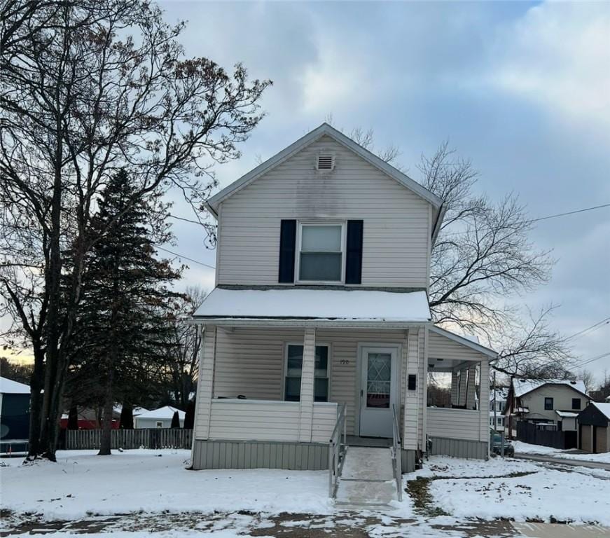 view of front of house with a porch