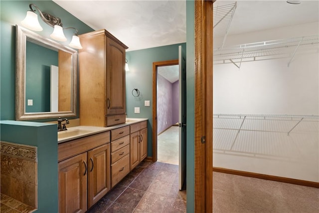 bathroom with vanity