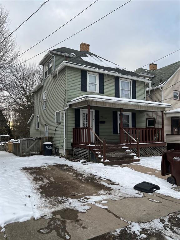 view of front property with a porch