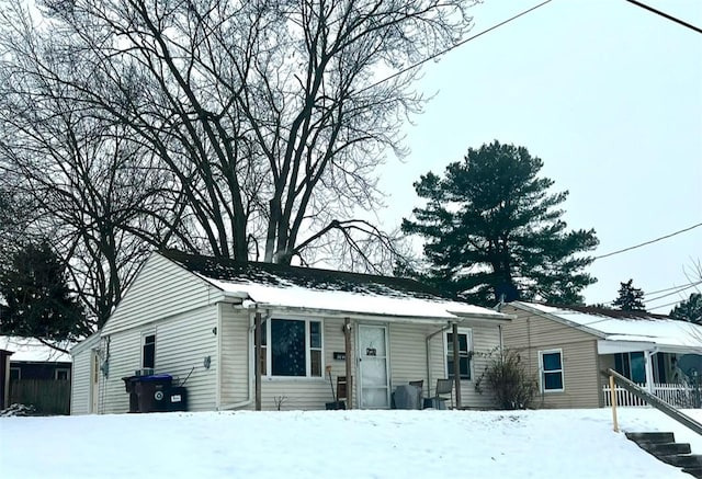 view of front of home