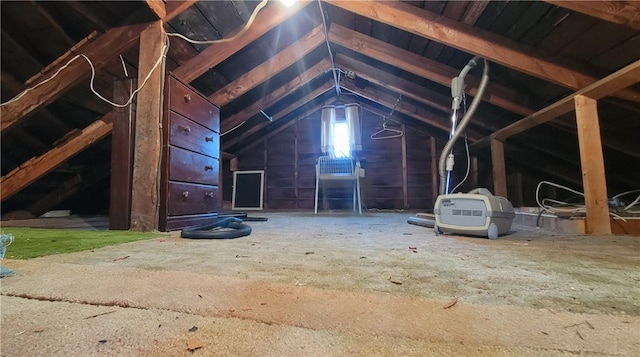 view of attic