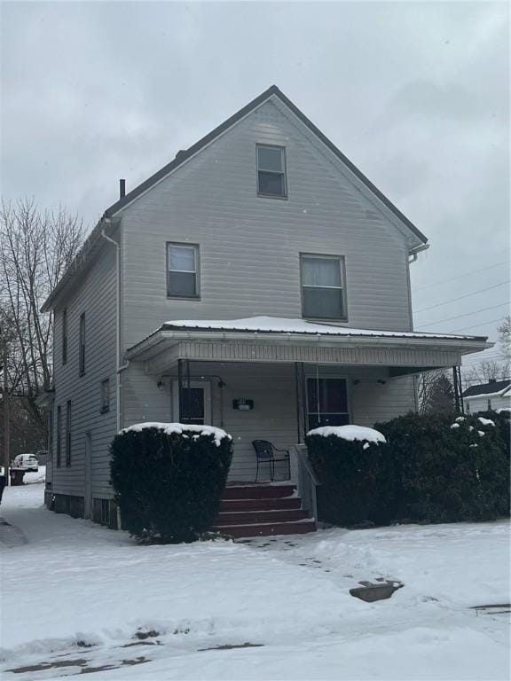 view of front of house with a porch