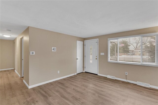 entryway featuring light hardwood / wood-style floors