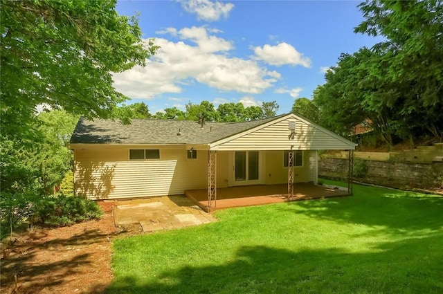 217 Belladonna Dr, Shaler, PA 15116 - rear view of property with a patio area and a yard