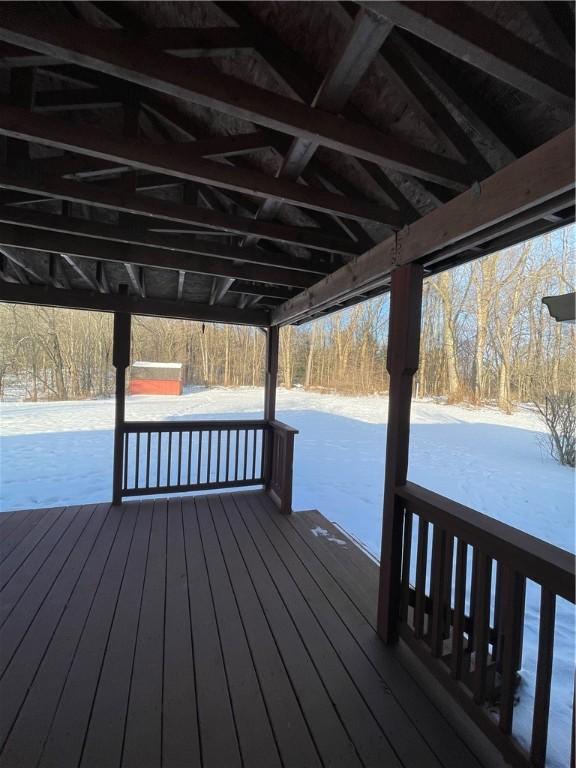 dock area featuring a wooden deck