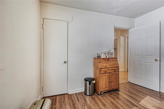 bedroom featuring light hardwood / wood-style flooring