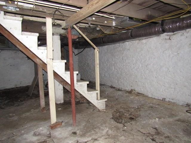 view of basement