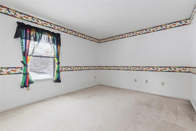 view of carpeted empty room