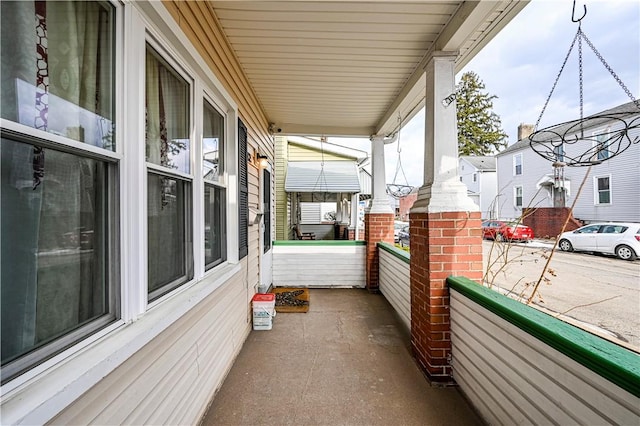 exterior space with a porch