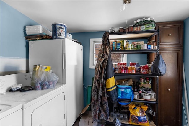 115 Mill Creek Rd, Mill Creek, PA 16145 - storage area with washer and clothes dryer