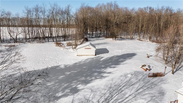 115 Mill Creek Rd, Mill Creek, PA 16145 - view of yard layered in snow