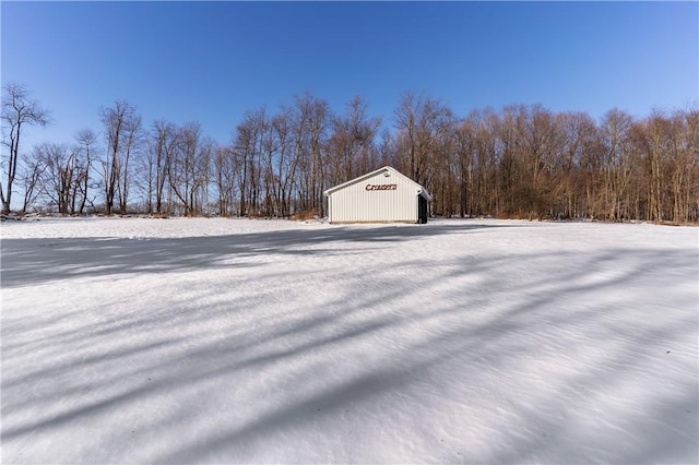 115 Mill Creek Rd, Mill Creek, PA 16145 - view of yard with an outbuilding and a forest view