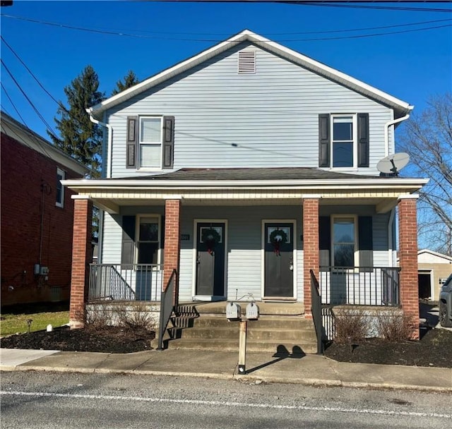 view of front facade with a porch