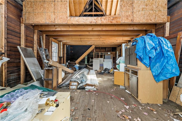 view of attic