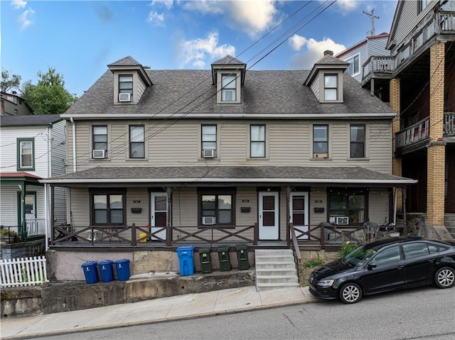 view of front of home with a porch