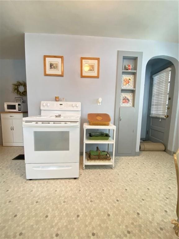 kitchen with white appliances