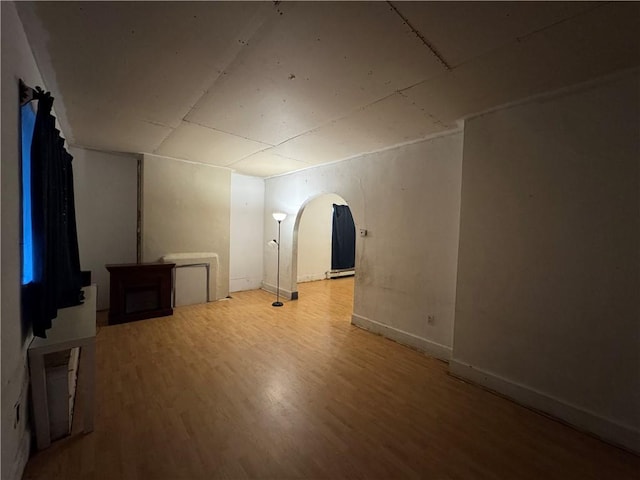 bonus room featuring hardwood / wood-style flooring