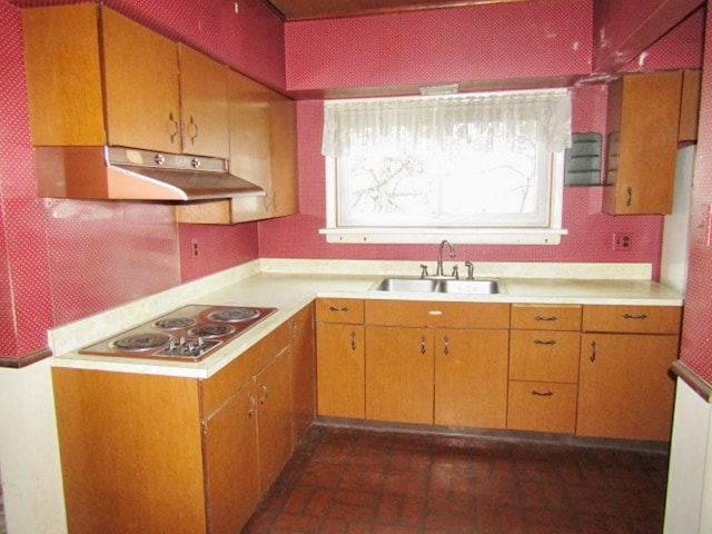 kitchen featuring sink and stovetop