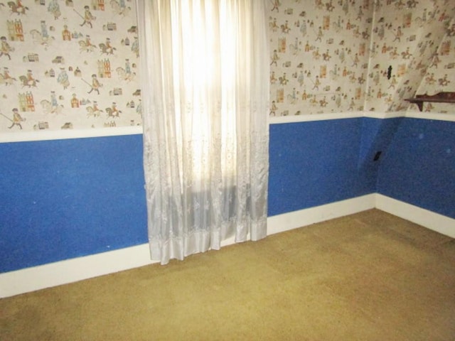 view of carpeted empty room