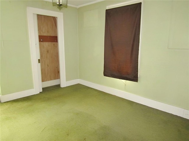 147 Carmichaels St, Dry Tav/Rices Landing, PA 15357 - spare room with carpet, baseboards, and ornamental molding