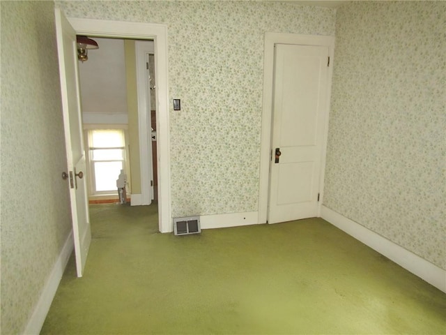147 Carmichaels St, Dry Tav/Rices Landing, PA 15357 - spare room featuring wallpapered walls, carpet, and baseboards