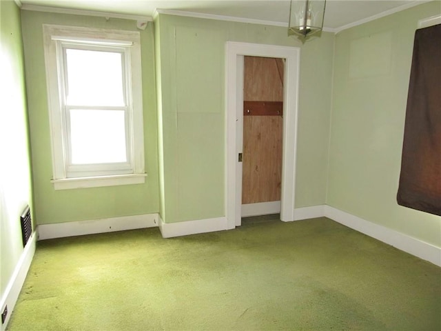 147 Carmichaels St, Dry Tav/Rices Landing, PA 15357 - spare room featuring carpet, crown molding, and baseboards