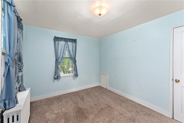 spare room featuring carpet floors