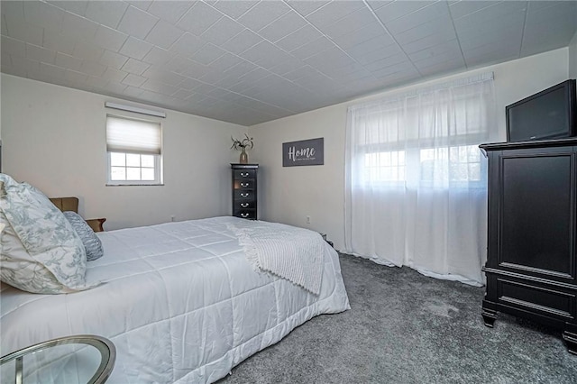 bedroom with carpet floors