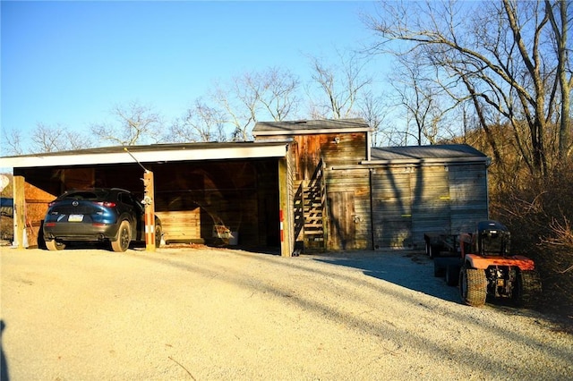 view of outdoor structure