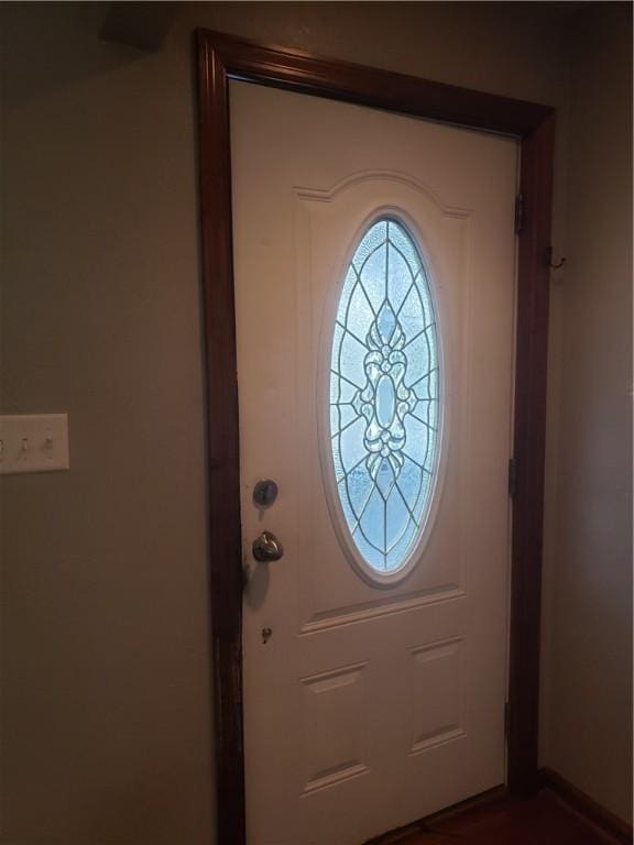 view of doorway to outside