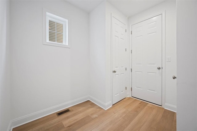 interior space featuring light hardwood / wood-style flooring