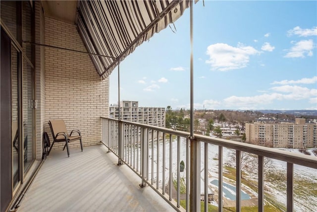 view of balcony