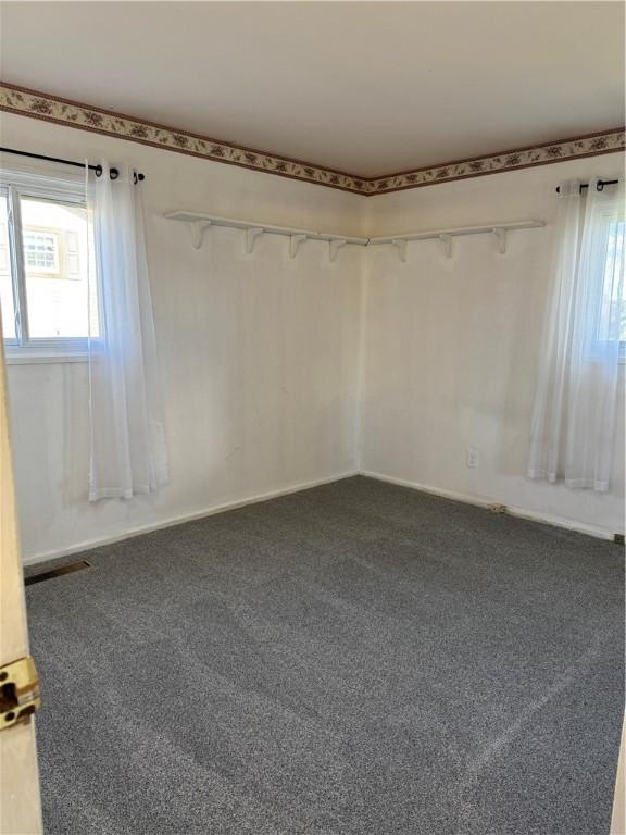 view of carpeted empty room