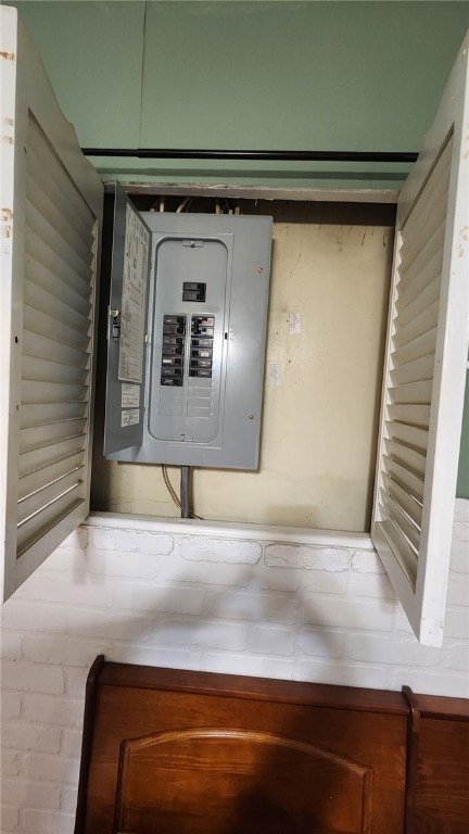 utility room with electric panel