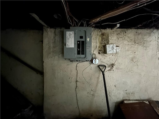 utility room featuring electric panel